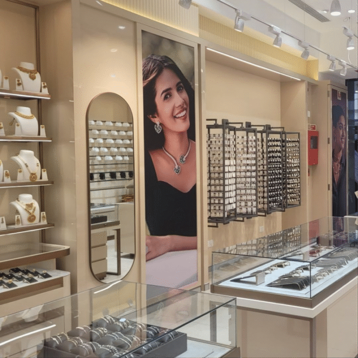 Jewellery Store Interior with Display Counters