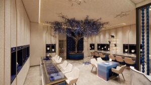 Adamantine jewellery showroom interior - project photo 2